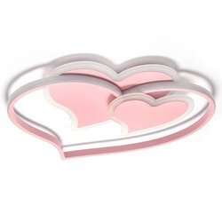 Baby Lamp LED Ceiling Pink Hearts 66W + Pilot DL-H04